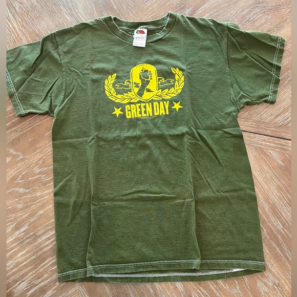 Green Day 2004 Reprise Records American Idiot 2005 Green Tour Shirt Medium - Picture 1 of 9